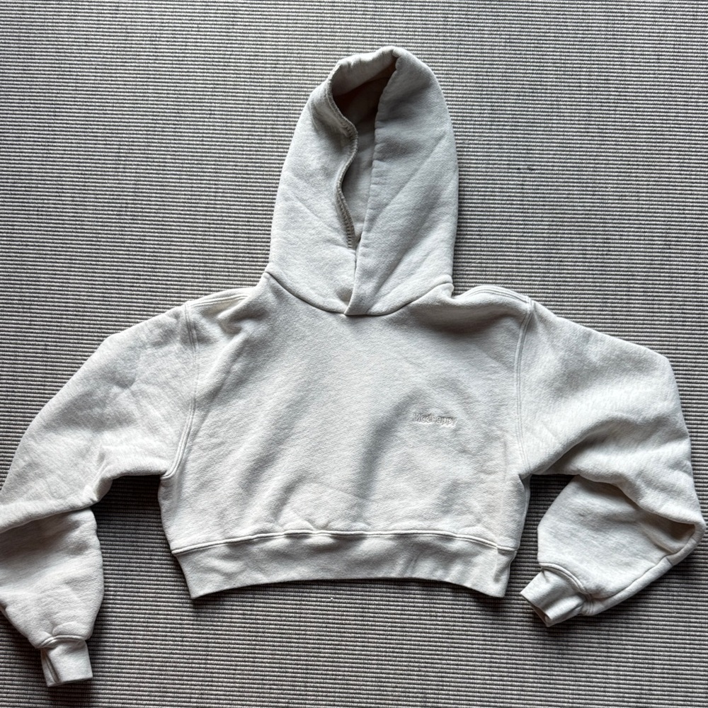 Madhappy Gray Cropped Hoodie